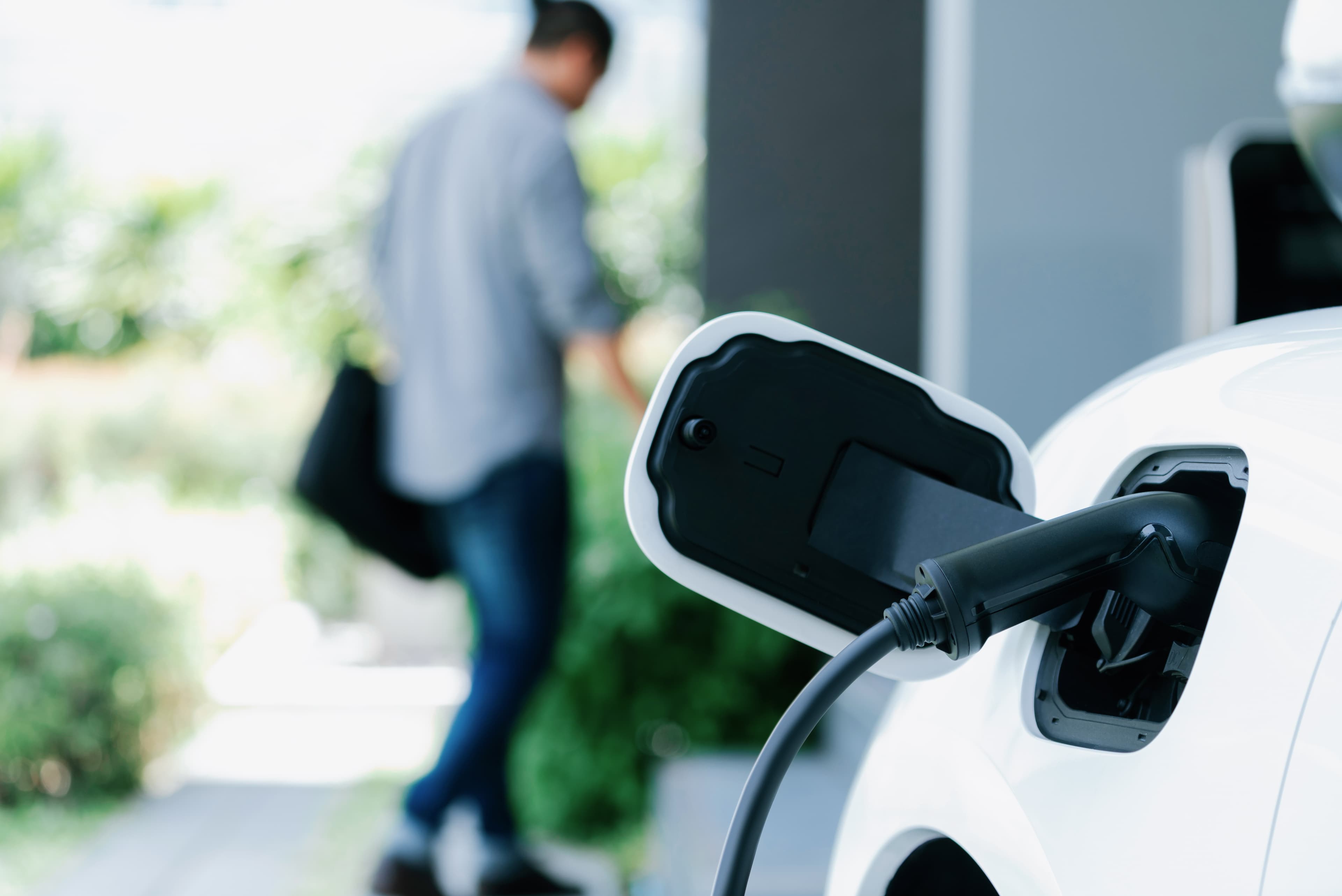 EV charger installed in a Los Angeles garage